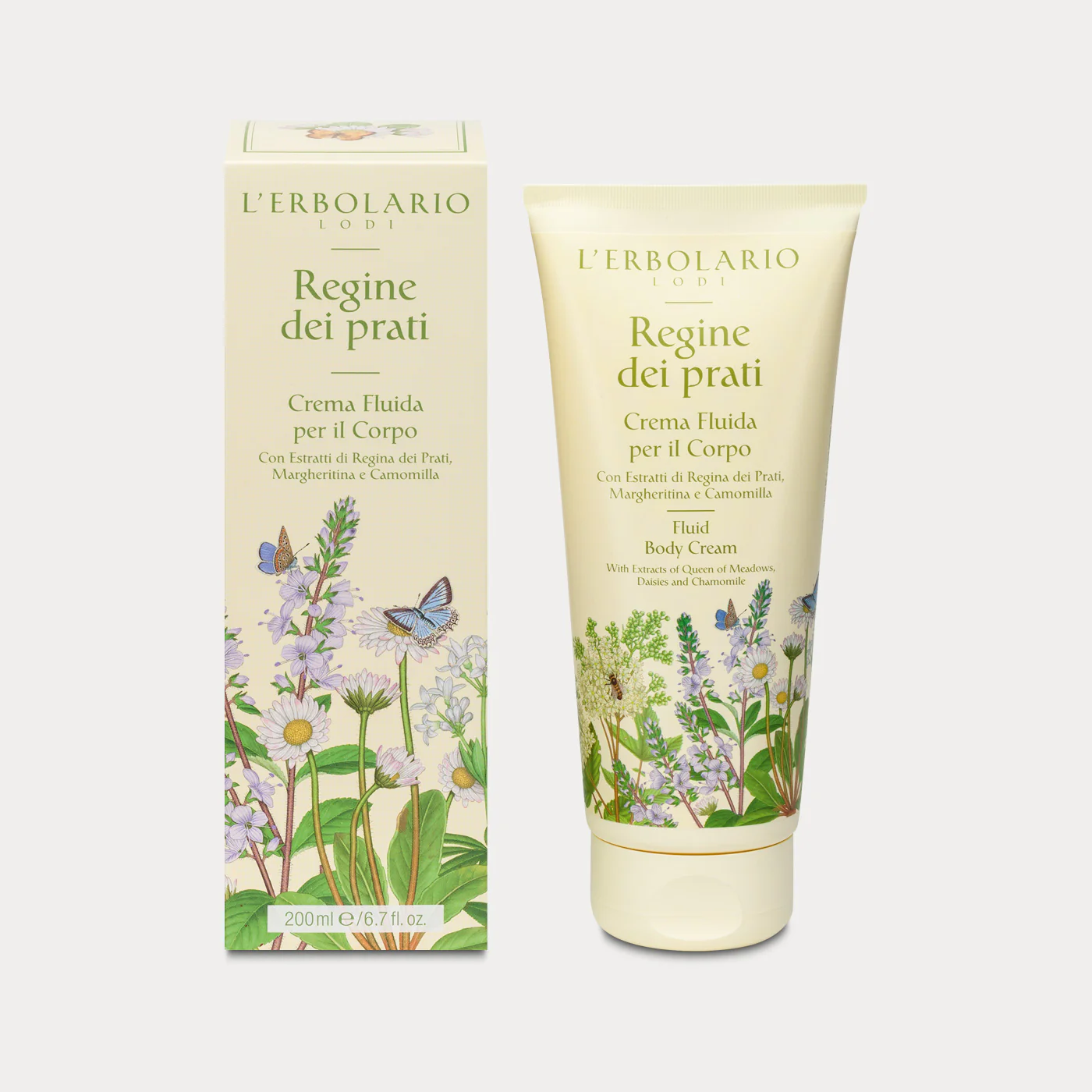 Crema Fluida per il Corpo Regine dei Prati
