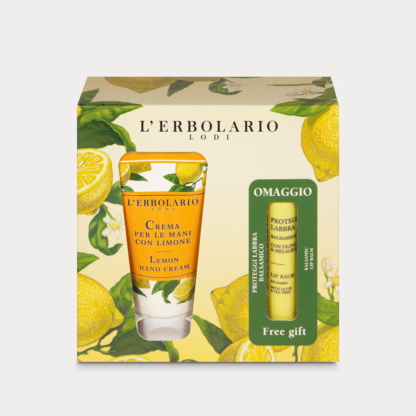 Crema Mani Limone e Proteggilabbra in omaggio