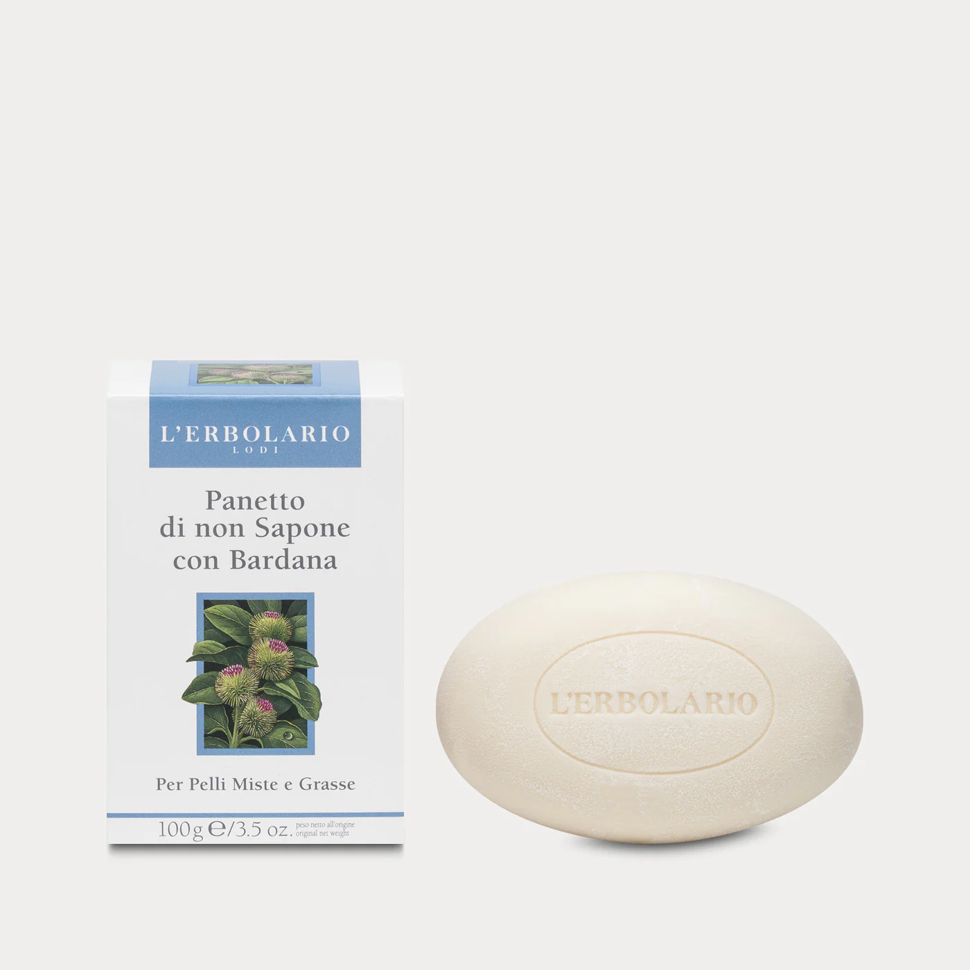 Panetto di non Sapone per Pelli Miste e Grasse